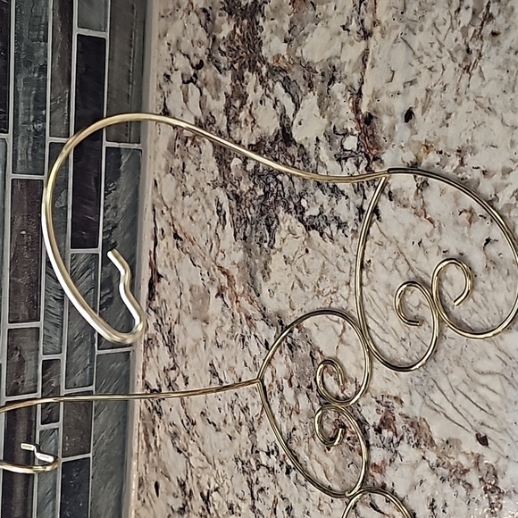 Three Heart Shaped Base Ornament Hangers - Picture 2 of 3